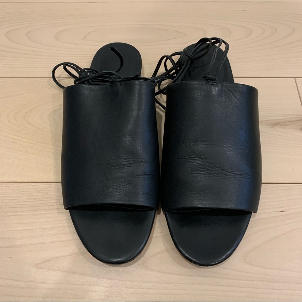 Vince Damon Leather Lace Up Sandals - Picture 3 of 11
